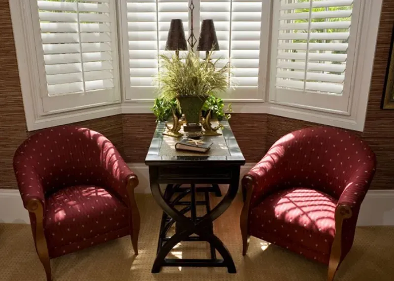 Custom shutters installation in Southern California - Living Room – Grand Piano Shutters